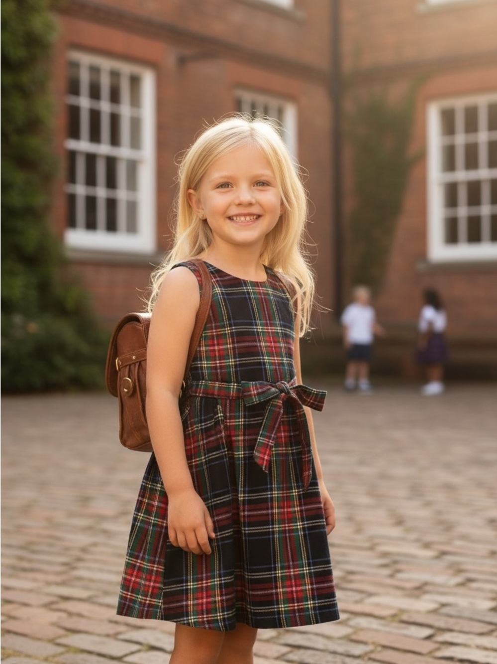 Cpc childrenswear plaid uniform or Christmas dress size 6